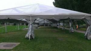 large tent looking south