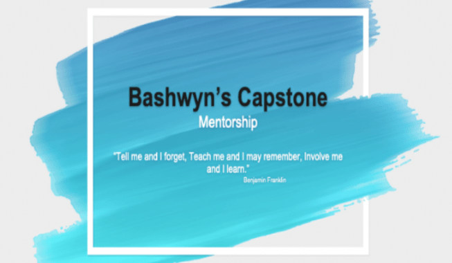 Capstone Project: Bashwyn – Mentorship
