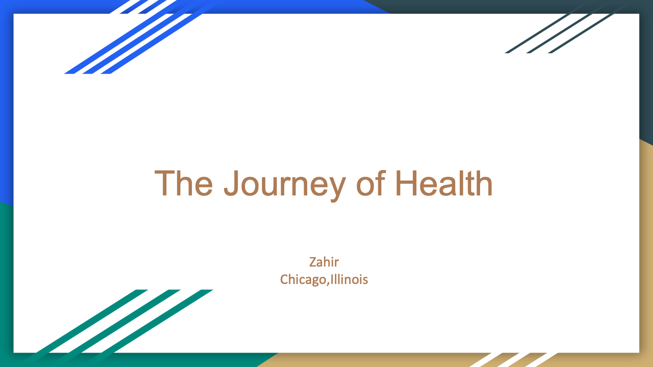 Capstone Project: Zahir – The Journey of Health