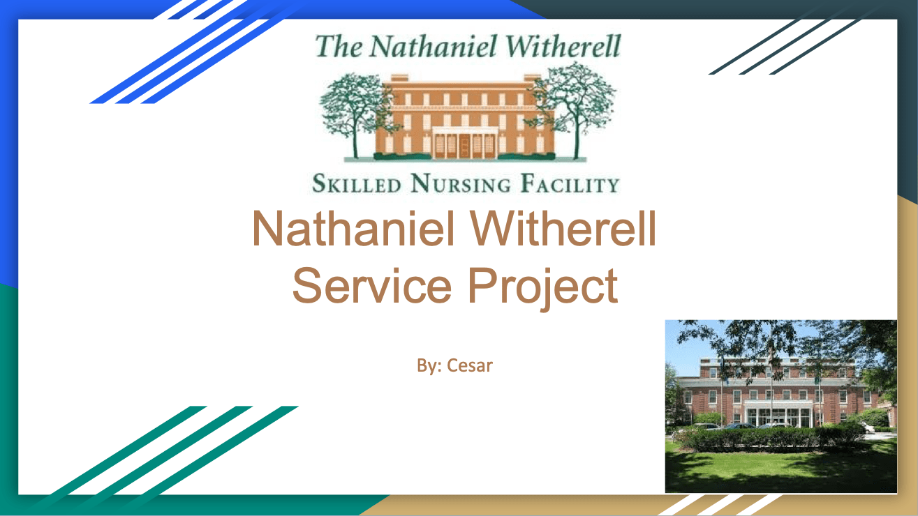 Capstone Project: Cesar – Nathaniel Witherell Service Project